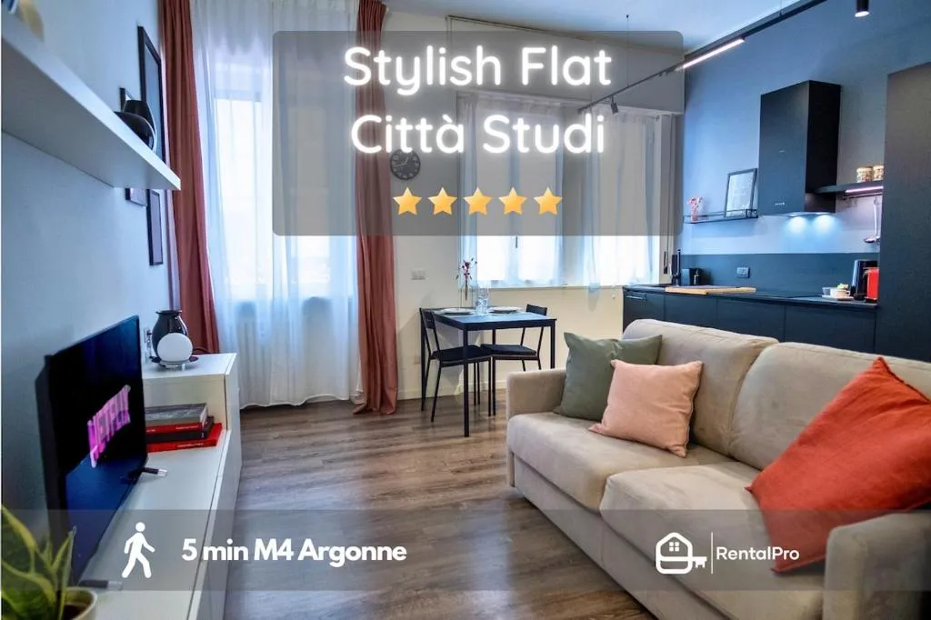 Image of 10 min Linate M4 Argonne – Città Studi Stylish Flat