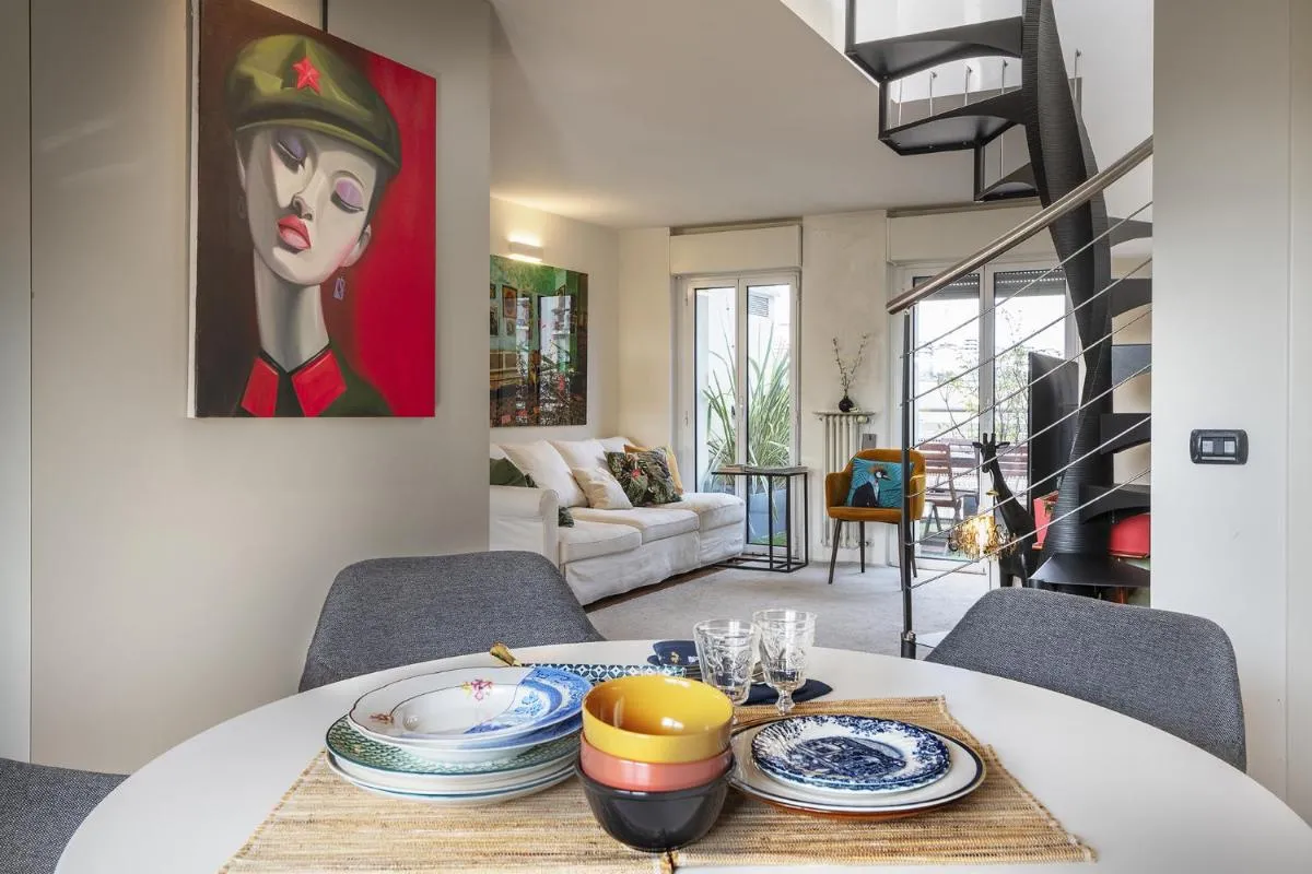 Image 2 of Giresio 41 – Your Penthouse with Rooftop Garden in Milano Navigli – WIFI